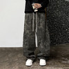 徐太浪【复古迷彩 立体裁剪】加绒工装裤男秋冬款宽松直筒休闲裤 商品缩略图3