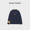 ROMI STUDIO“休闲美式”v领竹节棉做旧洗水套头卫衣 RWCWSY6750 商品缩略图1