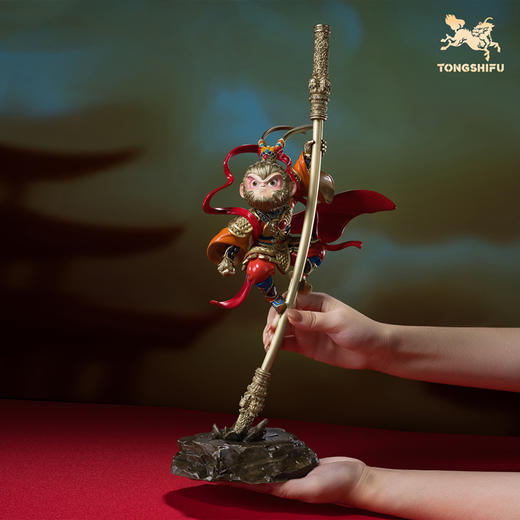 铜师傅《盖世英雄》客厅桌面孙悟空齐天大圣铜摆件 节日礼物 商品图4