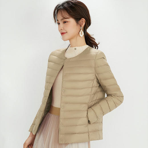 花羽辰 轻薄羽绒内胆 男女款 马甲/长袖 可变V领 基础修身 内胆保暖 多色可选 商品图2