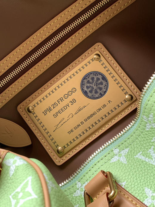 秋冬特惠💰1670 渠道级LV【全钢五金 MB163c01变码芯片】te级LV 全套包装 M14064柠檬绿 本款Speedy P9 Bandoulière30手袋 商品图8
