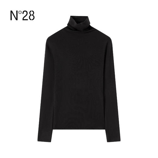 N°28 多色堆堆领高领羊毛针织打底衫女秋冬长袖上衣8955B1M005-12.14直播 商品图1