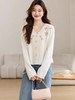 【韩系毛衣】2025法式温柔风花朵针织毛衣开衫-喜出 商品缩略图2