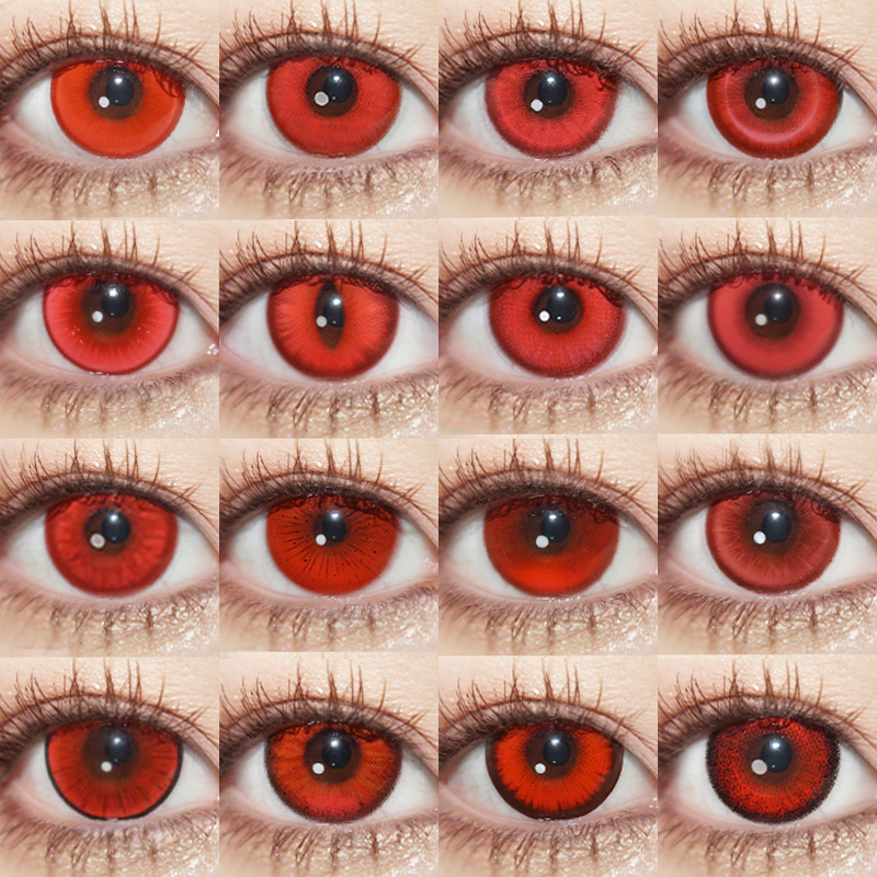 【合集】MyukiCon亮红色 COS美瞳 流火燃红/复古港风红/暗红权杖/哥特玫瑰/血腥灵药/次元梦境/咚咚红/赤龙焚天/红色光晕/流萤森红 第五人格/原神可可莉克/蛇喰梦子/崩铁 浅红正红万圣色系