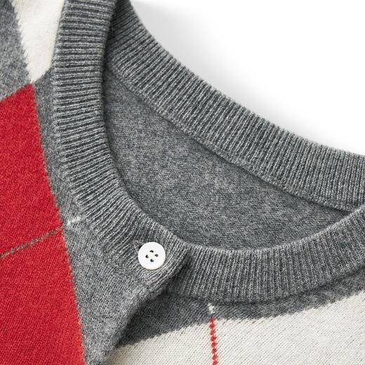 「高货wl」全新升级【铂金会员266/天猫359/差价93】(02604)洛诗琳美丽诺羊毛重工提花开衫2025秋冬气质纯羊毛针织衫 商品图3