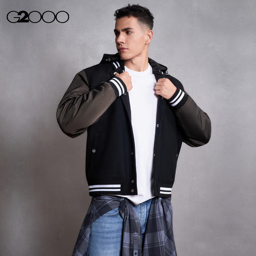 G2000男装FW25【棉质舒适弹】印花LOGO休闲百搭T恤58141012 商品图2