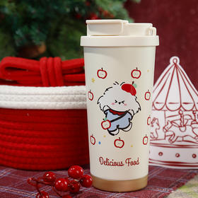 【礼物季】可爱卡通卷毛小狗528ml保温咖啡杯-纪念日百货门店同款167695035