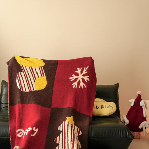 自然醒针织半边绒毯多功能沙发毯床尾毯午睡盖毯办公室披毯车载户外旅行毯MT 商品图3