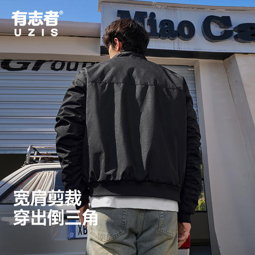 有志者UZIS篮球美式潮流运动外男套保暖休闲宽松棉服夹克秋冬战甲 商品图2