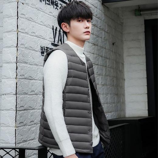 花羽辰 轻薄羽绒内胆 男女款 马甲/长袖 可变V领 基础修身 内胆保暖 多色可选 商品图11
