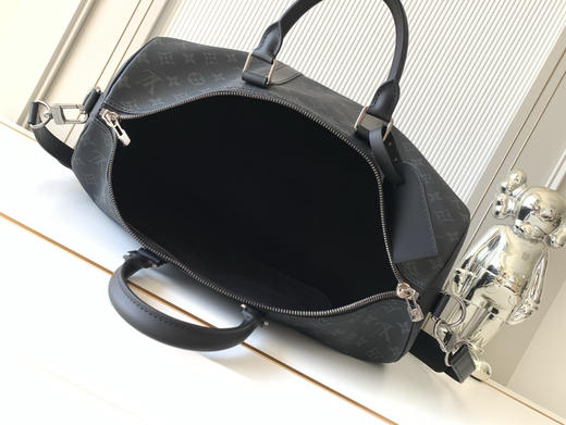 秋冬特惠💰中号45cm💰1430 大号50cm💰1530 特大号55cm💰1630 渠道级LV【精钢五金 MB163c01变码芯片】M40569 M40568 M40605黑花旅行手提包 商品图7