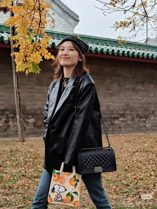 Chanel leboy 黑银 牛皮 中号 芯片款 商品图1