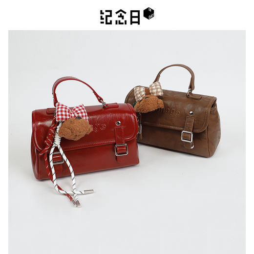 【礼物季】复古学院风两PU皮用包-纪念日百货门店同款167146052 商品图5