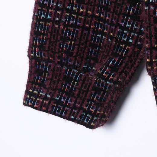 WY1433SDSA男士秋冬新款痞帅男装高街风彩色格纹绒毛抽绳连帽卫衣百搭 商品图4