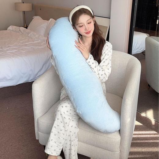 【同款深睡抱抱枕】A类母婴面料 柔软亲肤 隐藏式拉链头 呵护JI椎 三点支撑 双波浪曲线设计 为侧睡量身定制 商品图4