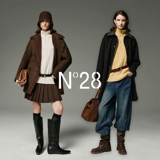 N°28 半高领毛衣女2025新款秋季高级感绞花针织衫上衣895392M104 商品图5