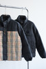B.B 双面穿拼接格纹印花立领宽松羽绒服 YR185 商品缩略图4
