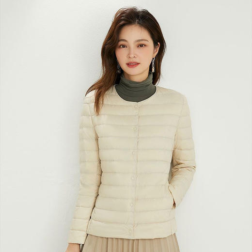 花羽辰 轻薄羽绒内胆 男女款 马甲/长袖 可变V领 基础修身 内胆保暖 多色可选 商品图0