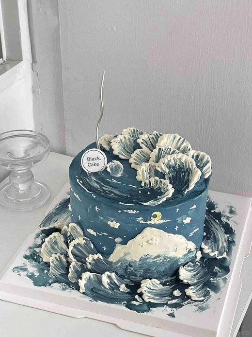 【周年庆精选】踏浪前行 无所畏惧 精致手绘蛋糕 商品图0