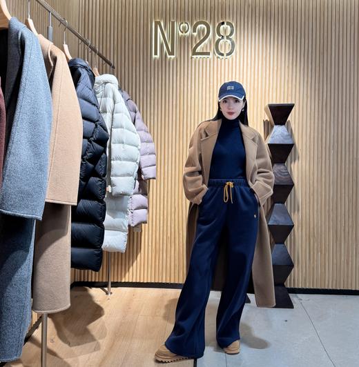 N°28 经典801大衣 秋冬系带显瘦长款毛呢外套 8352D801/8855A1D801-1  商品图0