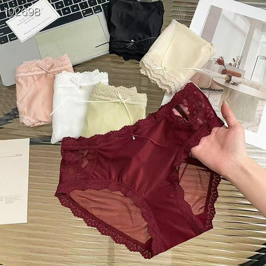 藏不住红蕾丝边女士内裤-纪念日百货门店同款167543269 商品图2