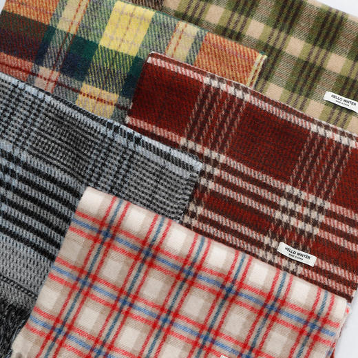 多巴胺格纹围巾-纪念日百货门店同款165200254 商品图1