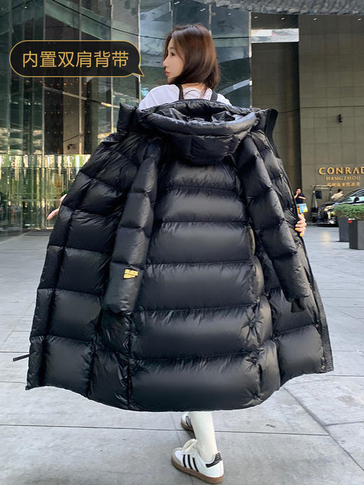 【热卖爆款】90黑金鹅绒服中长款短款花羽辰黑金鹅绒服情侣款FS-63 商品图2