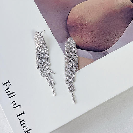 优雅灵动流苏设计感银针耳环-纪念日百货门店同款167796039 商品图2