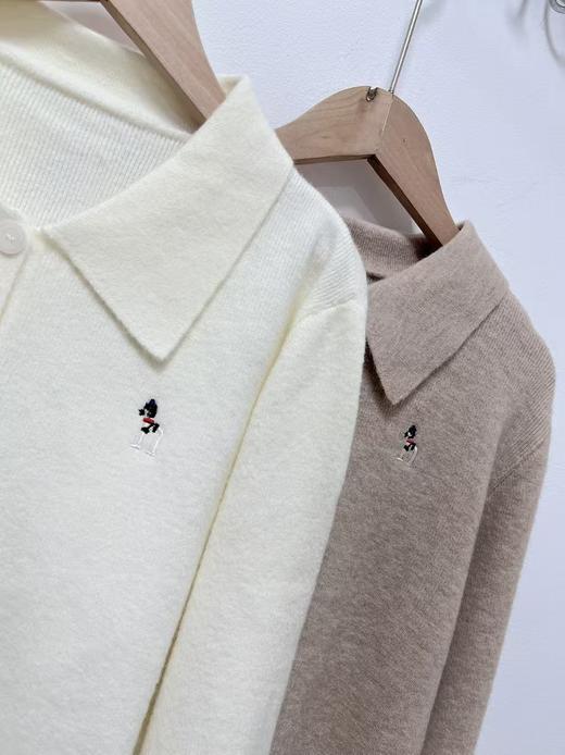 12.12错过没有！清货不退【韩系毛衣】2025小马刺绣翻领休闲针织毛衣-喜出 商品图2