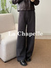 会员福利【绵羊毛+内里磨毛/不垮垂感】拉夏贝尔/La Chapelle秋冬新款通勤直筒裤！高级感斜纹加厚西裤 商品缩略图3