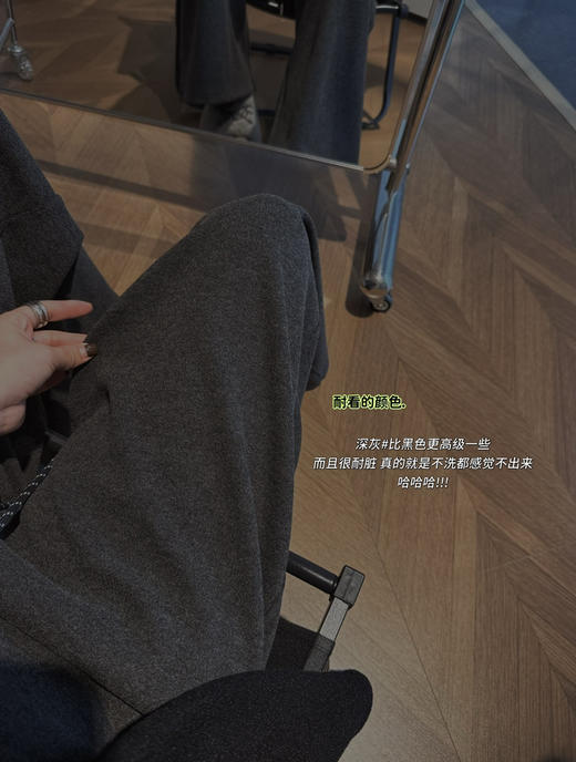 韩国订单row同款羊绒阔腿裤 商品图5