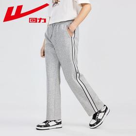 回力休闲裤子男潮牌2025新款抽绳运动裤夏宽松直筒灰色卫裤男春秋