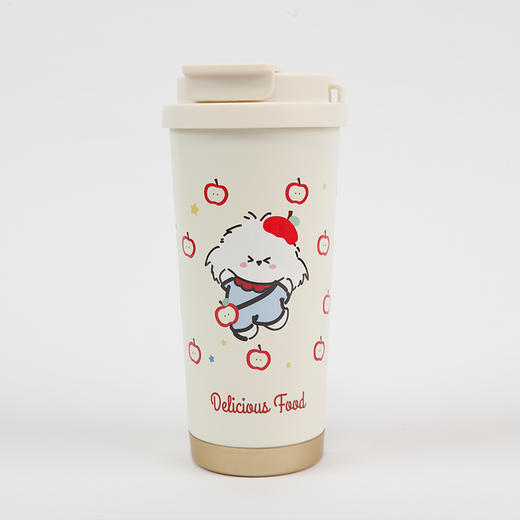 【礼物季】可爱卡通卷毛小狗528ml保温咖啡杯-纪念日百货门店同款167695035 商品图4