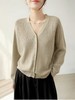【韩系毛衣】V领开衫～休闲针织开衫外套-喜出 商品缩略图1
