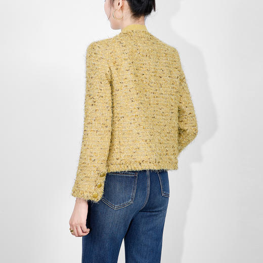 「高货wl」全新升级【铂金会员367/天猫489/差价122】(02053)洛诗琳法式粗花呢小香风外套2025秋冬新款加厚通勤短外套 商品图1