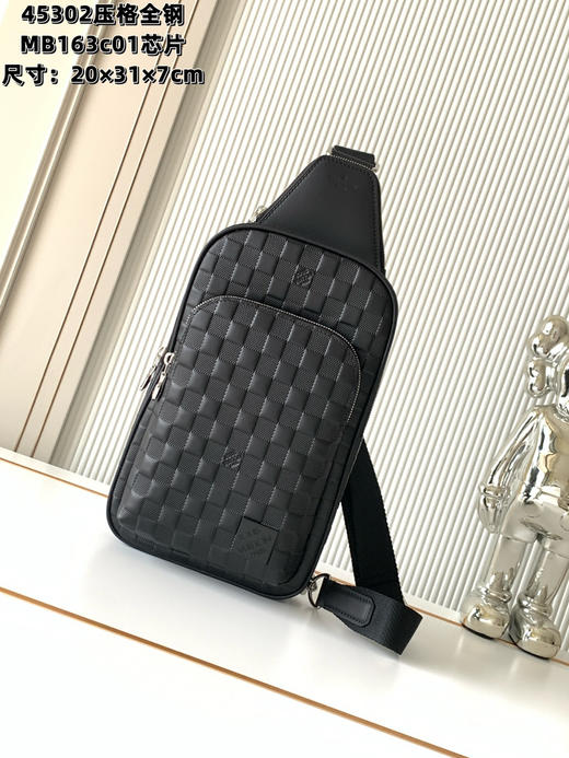 秋冬特惠💰1280 渠道级LV【全钢五金 MB163c01变码芯片】te级LV 全套包装 M45303压格 M45302 本款 Avenue 单肩包 商品图0