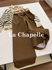 会员福利【高支斜纹+久坐顺直】拉夏贝尔/La Chapelle高腰微廓显瘦直筒裤~质感百搭加厚休闲裤（含腰带） 商品缩略图3