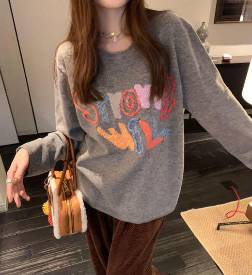 立体刺绣针织衫毛衣09181 商品图10