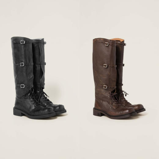 MIU-SH 做旧“战损”靴 商品图0