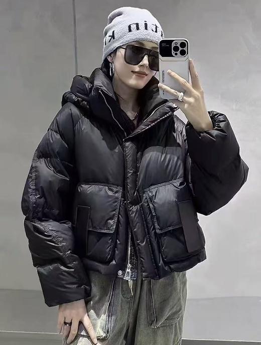 【羽绒服】大牌同款！！90%白鸭绒！2025爆款冬季宽松宽松短款羽绒服-喜出 商品图0