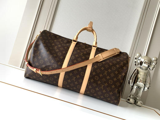 秋冬特惠💰中号45cm💰1480 大号50cm💰1580 特大号55cm💰1680 渠道级LV【全钢五金 MB163c01变码芯片】M41418 M41416 M41414老花旅行手提包 商品图2