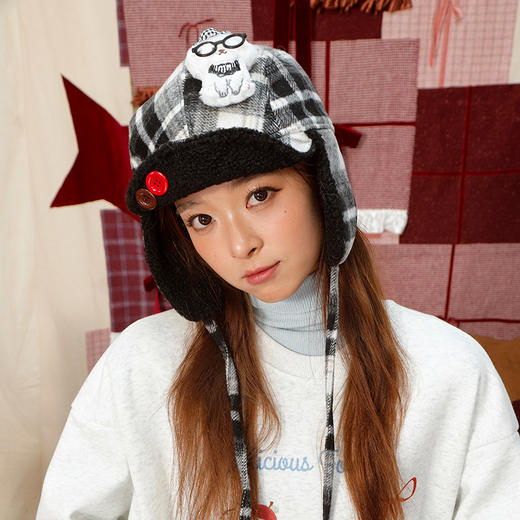 卷毛小狗玩偶雷锋帽帽子-纪念日百货门店同款167998010 商品图1