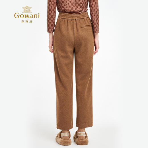 乔万尼新品2025复古氛围感立体剪裁显瘦直筒裤ED4F712 商品图4