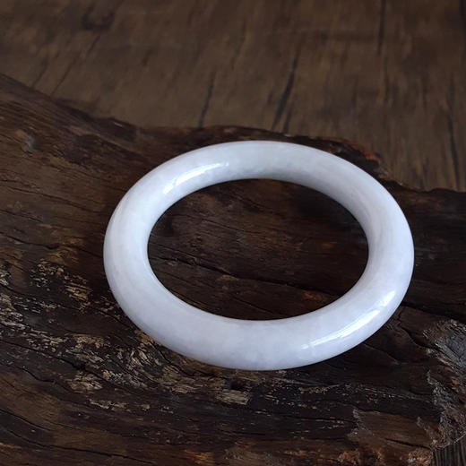 【天然正品】A货翡翠天然细腻圆条糯种紫罗兰56.5号翡翠手镯56.5号（皆取最大值）女士260625AH23 商品图2