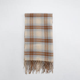 淡系格纹简约围巾-纪念日百货门店同款165200529