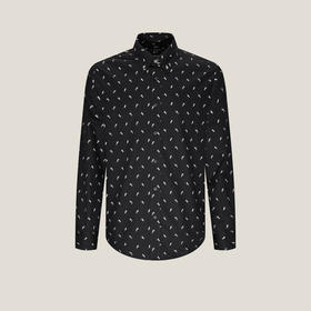 G2000男装FW25【纯棉/抗皱免烫】马年印花长袖休闲衬衫56120858