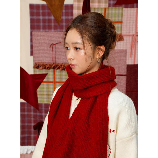 【礼物季】软糯纯色围巾女围巾-纪念日百货门店同款168094397 商品图3