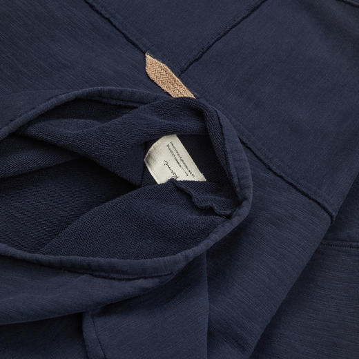 ROMI STUDIO“休闲美式”v领竹节棉做旧洗水套头卫衣 RWCWSY6750 商品图4