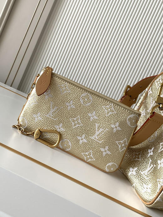 秋冬特惠💰1670 渠道级LV【全钢五金 MB163c01变码芯片】te级LV 全套包装 M14064金色 本款Speedy P9 Bandoulière30手袋 商品图4