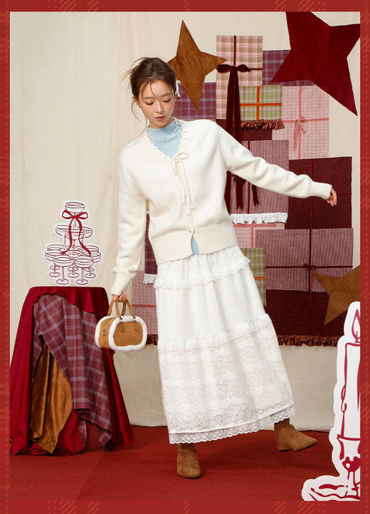 【礼物季】韩系温柔气质针织开衫-纪念日百货门店同款167998319 商品图3